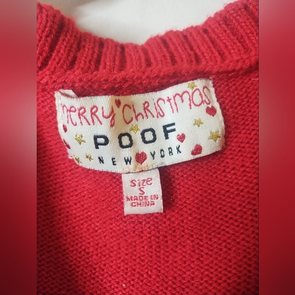 Size Sm Merry Christmas Poof Sweater or Dress - Picture 2 of 5